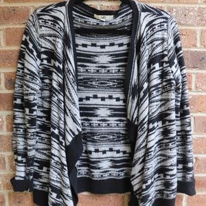 Ya LA Aztec Pattern Sweater Cardigan